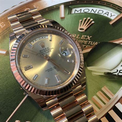 rolex baguette diamonds|Rolex day date 40 review.